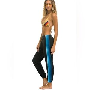 Aviator Nation Black and Blue Pajama Pants